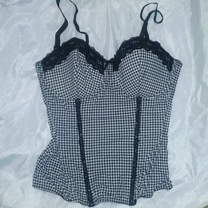 H&M gingham bustier
